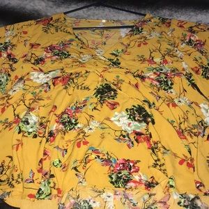 Mustard yellow blouse